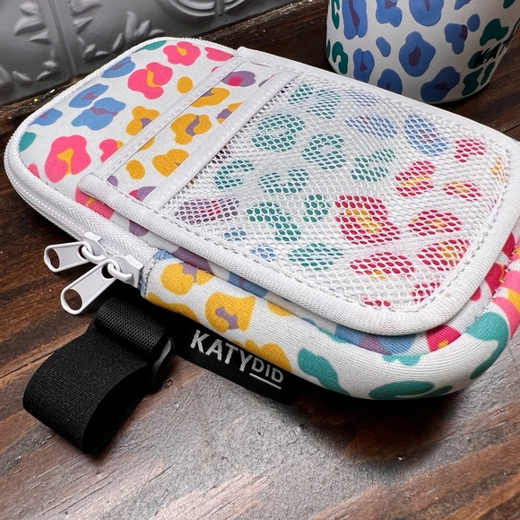 Pastel Leopard Printed Stainless Steel Tumbler  40 oz with Straw Lid & wallet - Picture 4 of 4